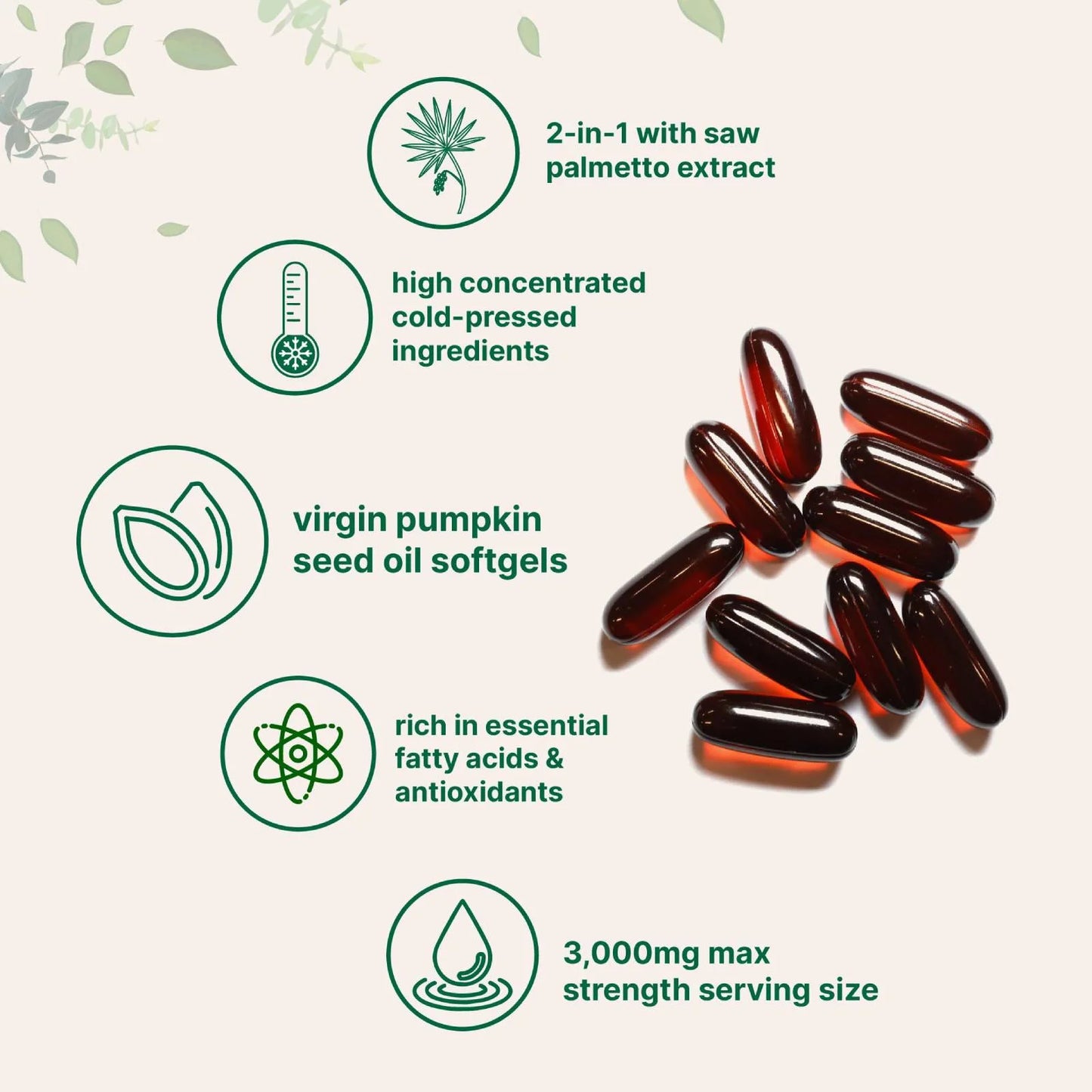 Pumpkin _ Oil 3000Mg 240 Count Supports_Urinary Tract Pumpkin Oil_Supplement Non_Gmo Pumpkin Oil Health_Support 300Capsules