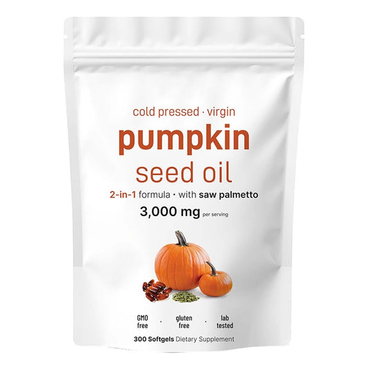 Pumpkin _ Oil 3000Mg 240 Count Supports_Urinary Tract Pumpkin Oil_Supplement Non_Gmo Pumpkin Oil Health_Support 300Capsules